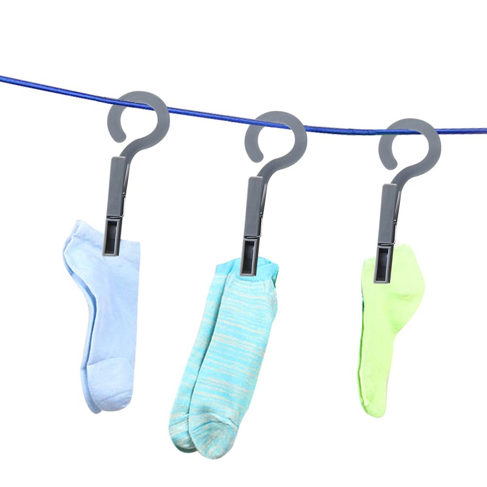 4 Cái Móc Treo Quần Áo Bằng Nhựa Gọn Nhẹ Tiện Dụng Mang Theo Du Lịch