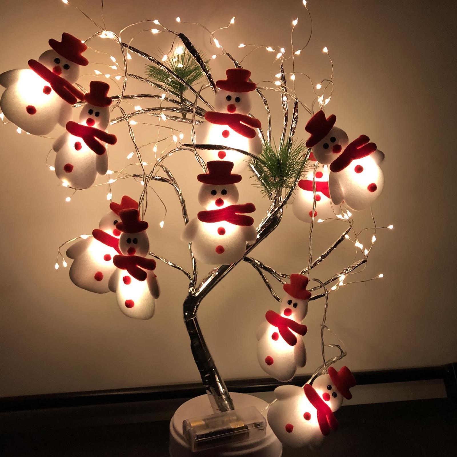 Christmas LED Snowman Lights Indoor Outdoor String Fairy Xmas