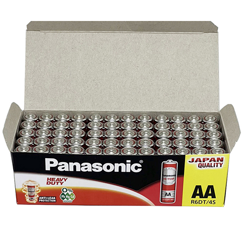 Hộp Pin than đỏ Panasonic AA R6DT/4S-V (60 viên) - Hàng chính hãng