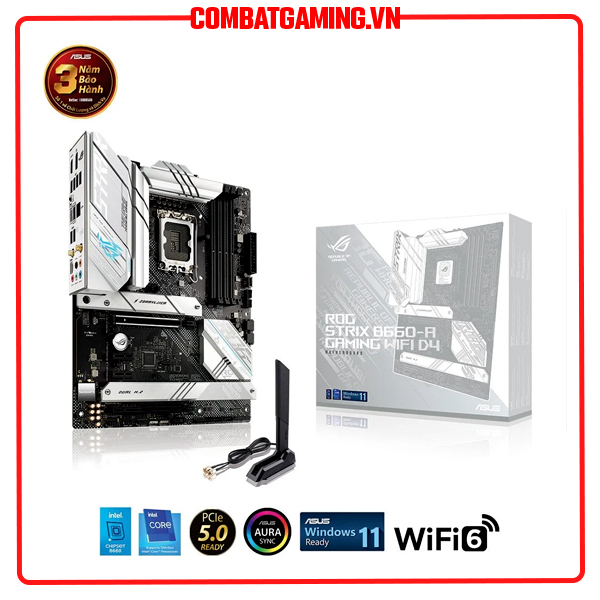 Bo Mạch Chủ Asus Rog Strix B660-A Gaming Wifi D4 - Hàng Chính Hãng