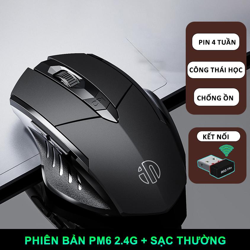 Chuột gaming không dây sạc pin TEKKIN INPHIC PM6 cho game thủ - hàng nhập khẩu