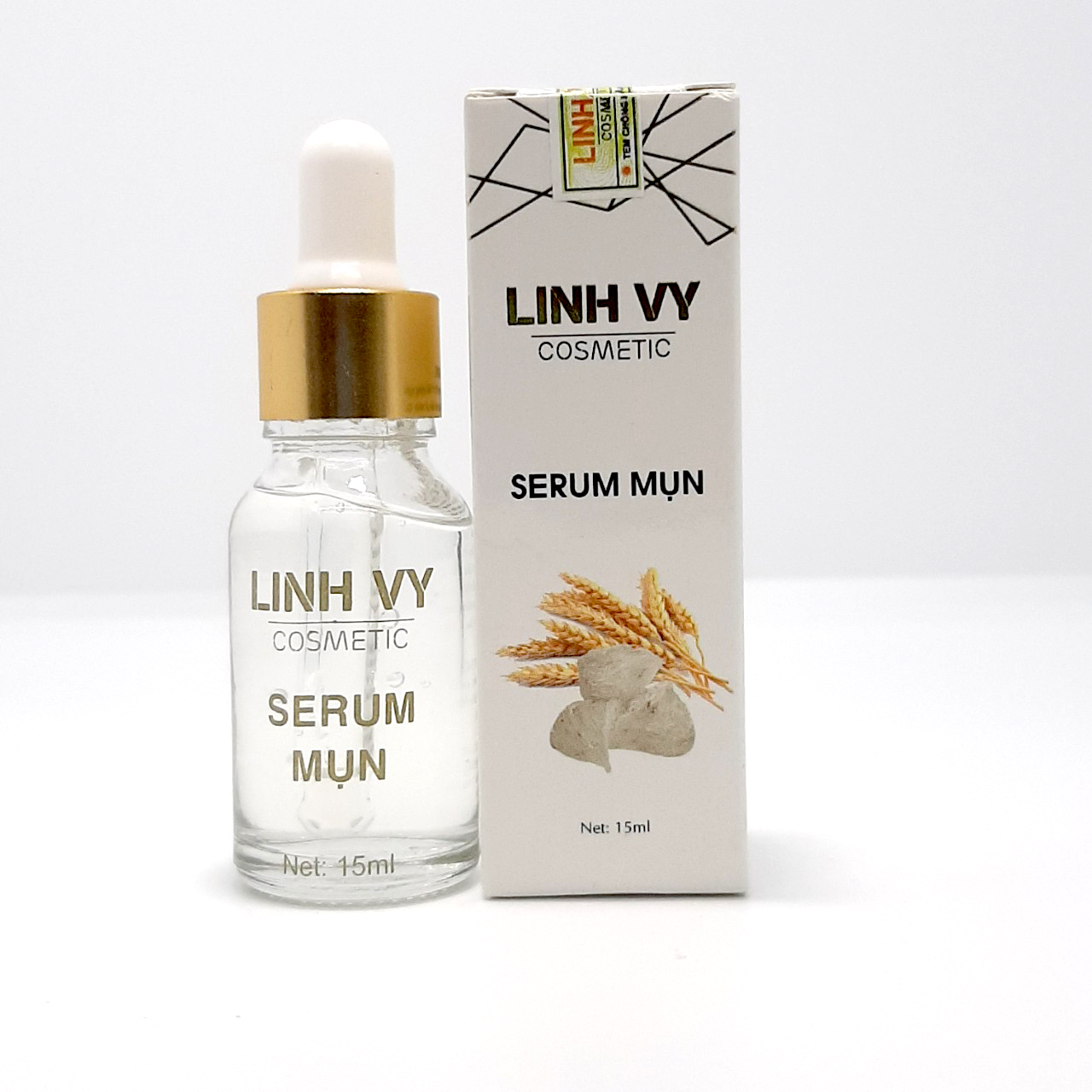 Serum mụn Linh Vy (15ml) (Chiết xuất Collagen - Trà Xanh - Tinh nghệ)