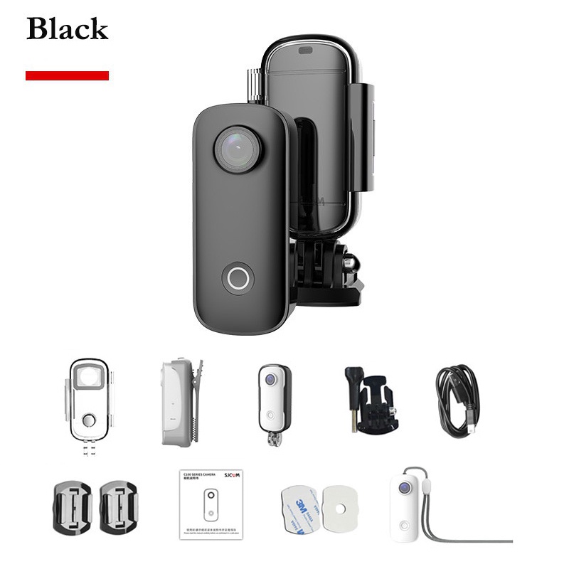 Camera hành trình SJCAM C100 Plus - Máy quay hành động nhỏ gọn bỏ túi phiên bản nâng cấp độ phân giải Zoom 2X - Hàng nhập khẩu