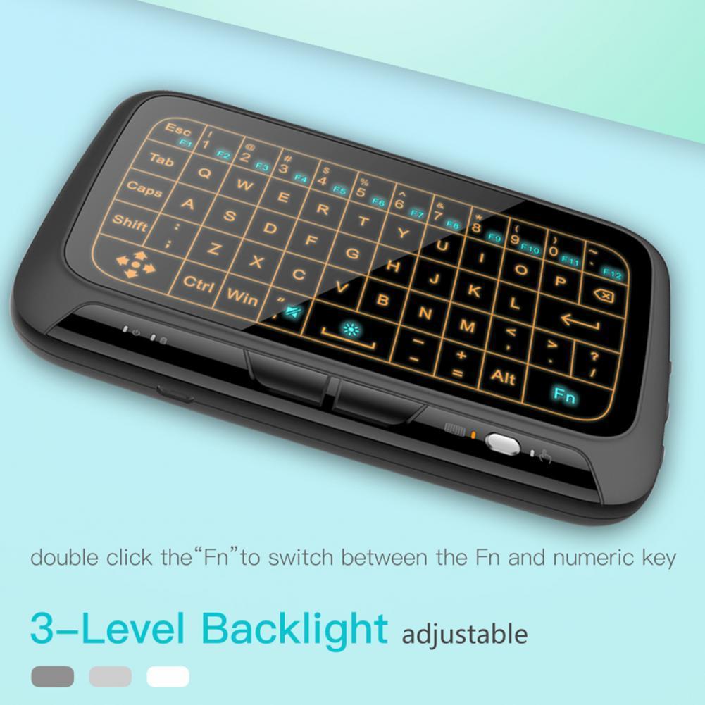 Bàn Phím Mini 2.4GHz H18 + Tặng Bàn Phím Không Dây Có Thể Điều Chỉnh Đèn Nền Bàn Di Chuột Usb Dành Cho Windows Android IOS Máy Tính Bảng IPad