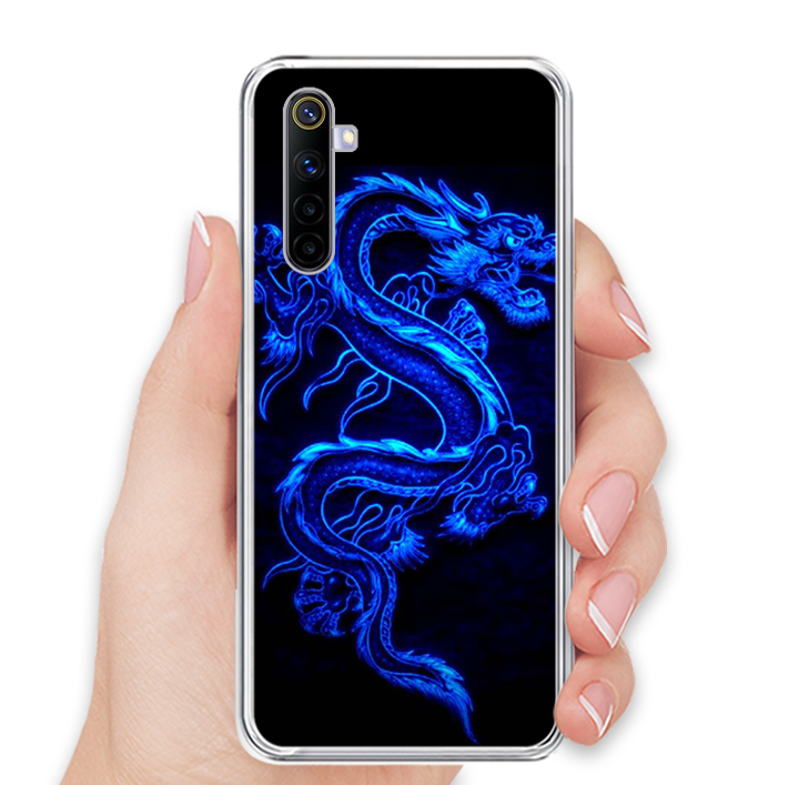 Ốp lưng dẻo cho điện thoại REALME 6 - 0270 DRADON02 - Hàng Chính Hãng