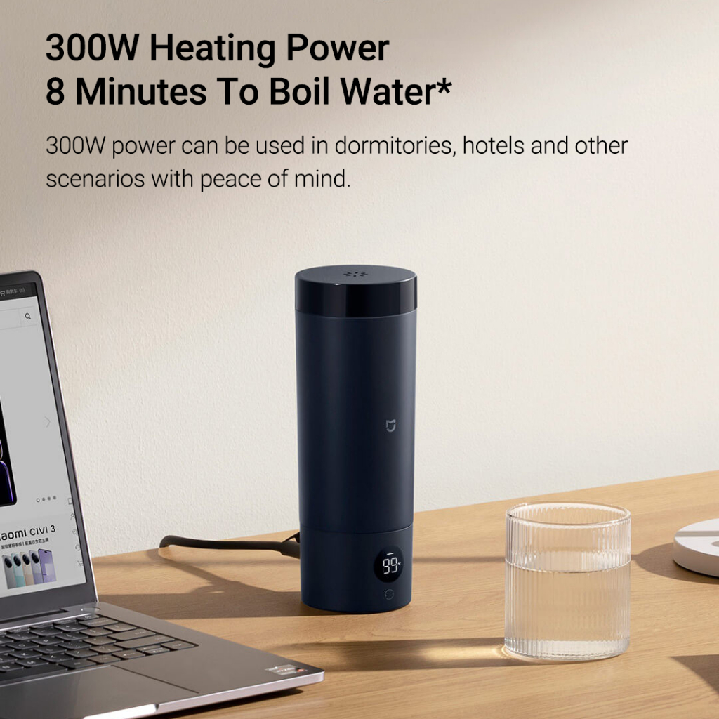 Xiaomi youpin mijia Cốc Điện Tử 350ml Nhỏ Gọn Dễ Mang Theo 6 Tốc Độ Bằng Thép Không Gỉ 316l
