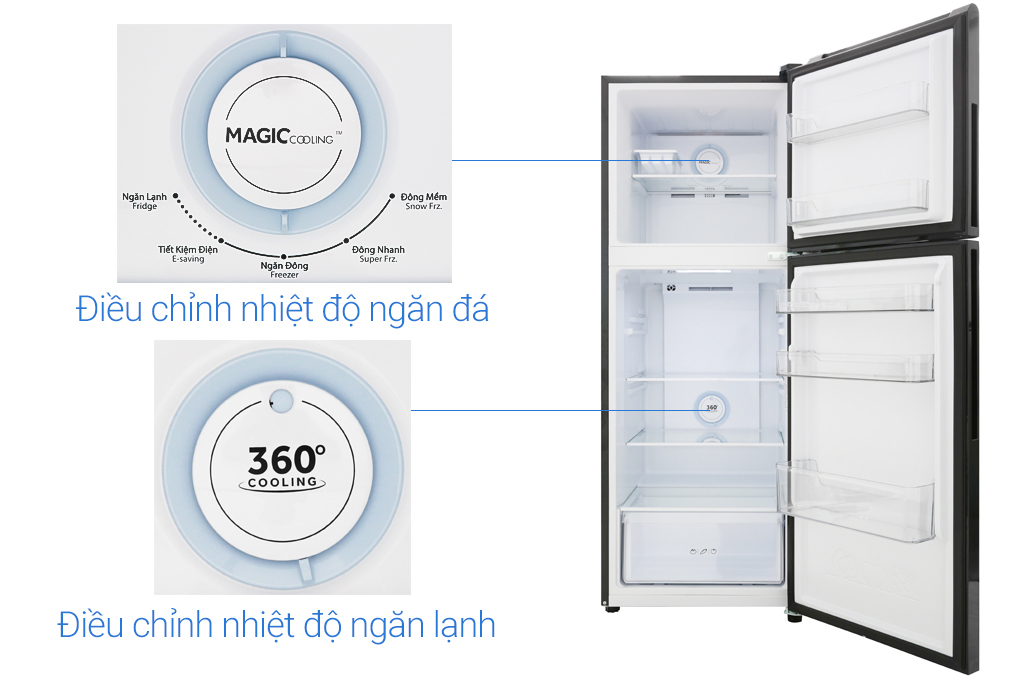 Tủ lạnh Aqua Inverter 235 lít AQR-T249MA PB - HÀNG CHÍNH HÃNG