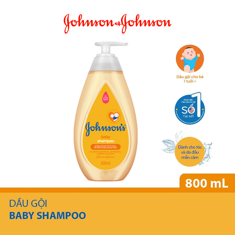 Combo 2 Dầu Gội Johnson's Cho Bé Gái - Dung tích 800mlx2