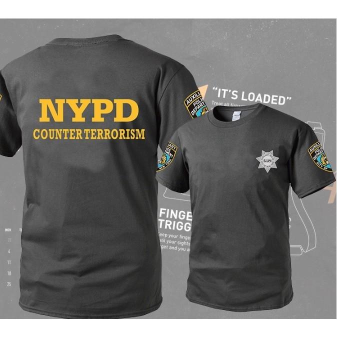 Áo thun NYPD_chiến thuật_dã ngoại - navy