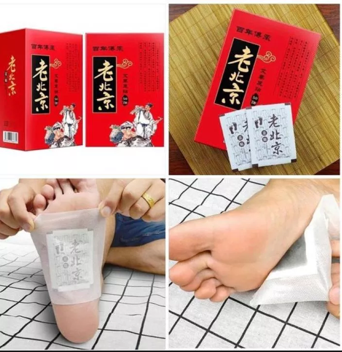 Miếng dán chân thảo mộc giúp loại bỏ các độc tố trong cơ thể với 1 hộp 50 miếng dán chân sản phẩm chăm sóc sức khỏe cho gia đình bạn
