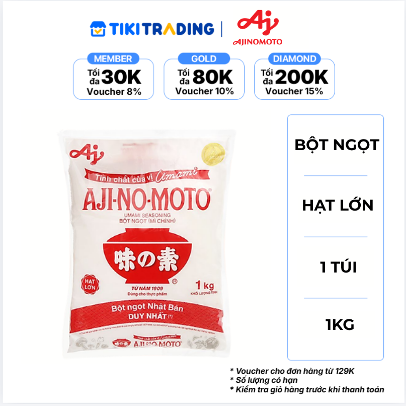 Bột Ngọt Ajinomoto 1kg Hạt Lớn