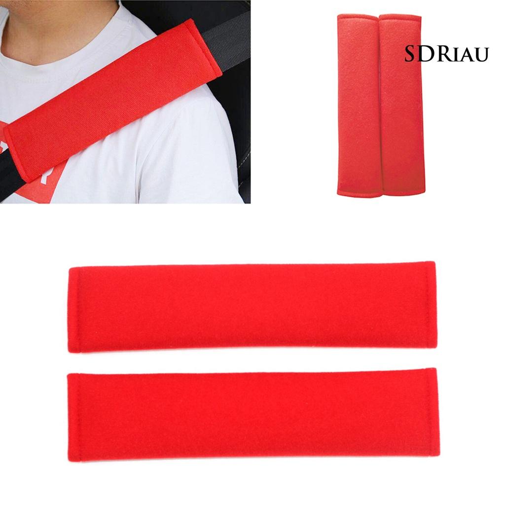 Set 2 Đệm Bọc Dây Đai An Toàn Bằng Cotton Thoải Mái Cho Xe Hơi