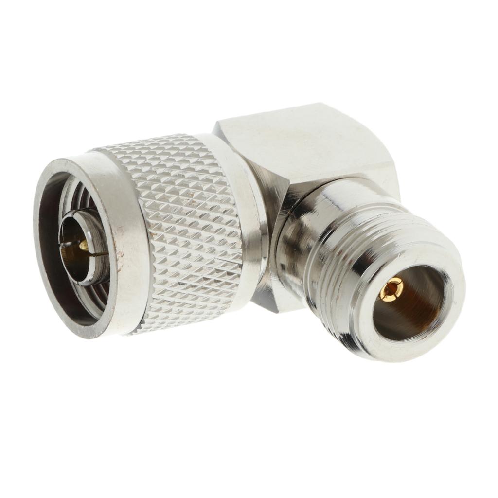 Right Angle N-JKW Type Male to N Type Female RF Coax Adapter Converter