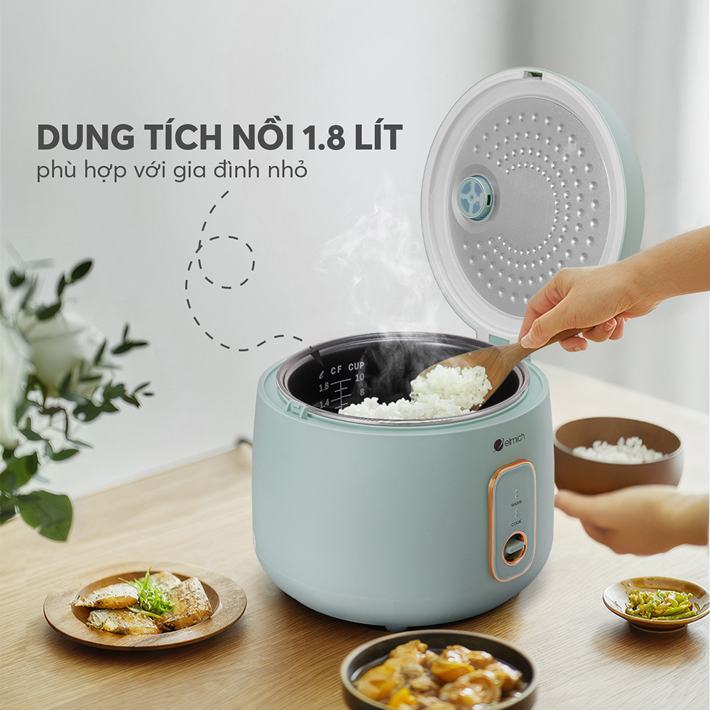 Nồi cơm điện Elmich 1.8L RCE-9127 HÀNG CHÍNH HÃNG