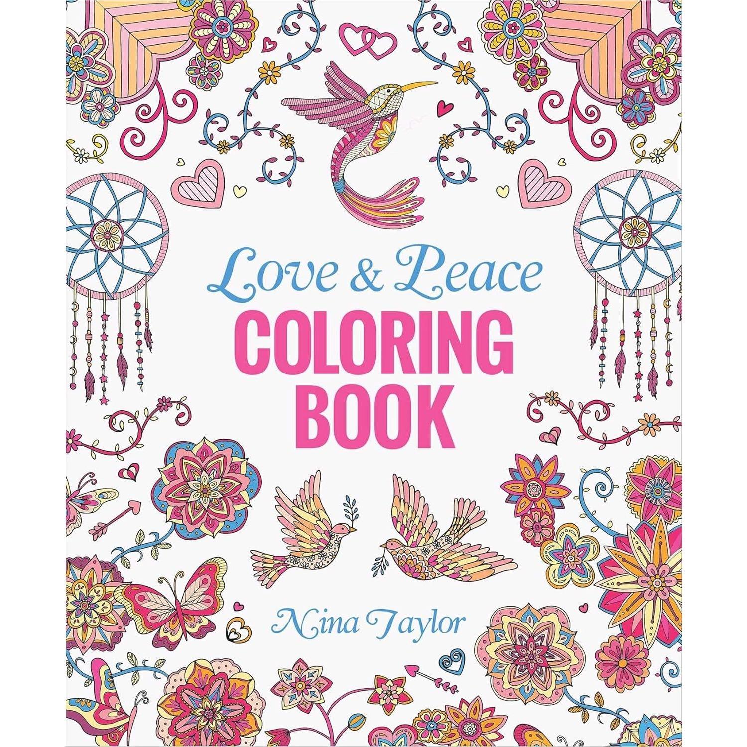 Sách Love &amp; Peace Coloring