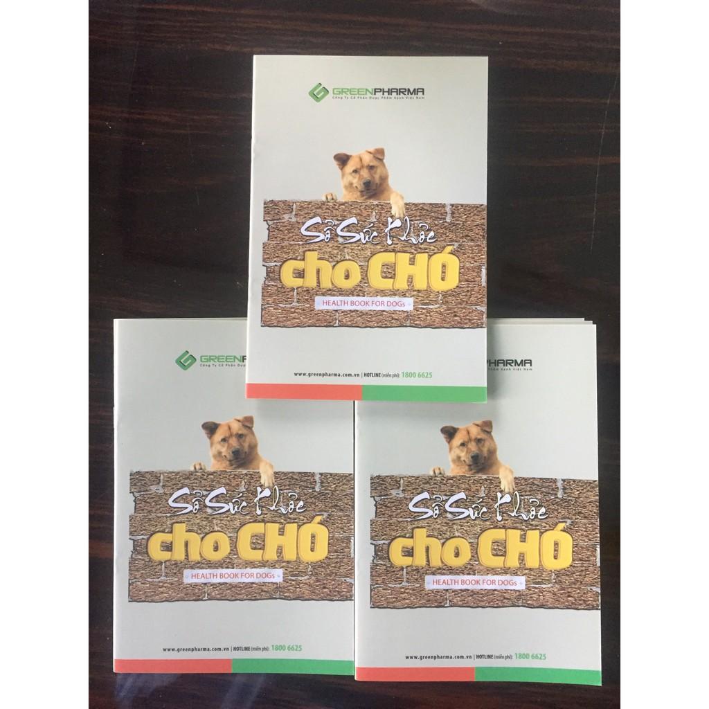 Sổ ghi chép theo dõi sức khoẻ thú cưng chó mèo