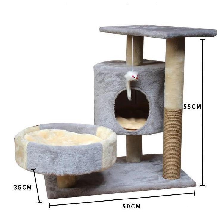 Cattree nhà mèo 3 tầng - Nhà cây cho mèo (Hàng có sẵn)