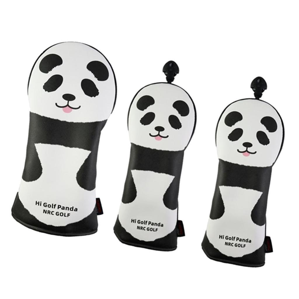 3pcs Wood Driver Headcover  Head Cover Protector Covers Accessories