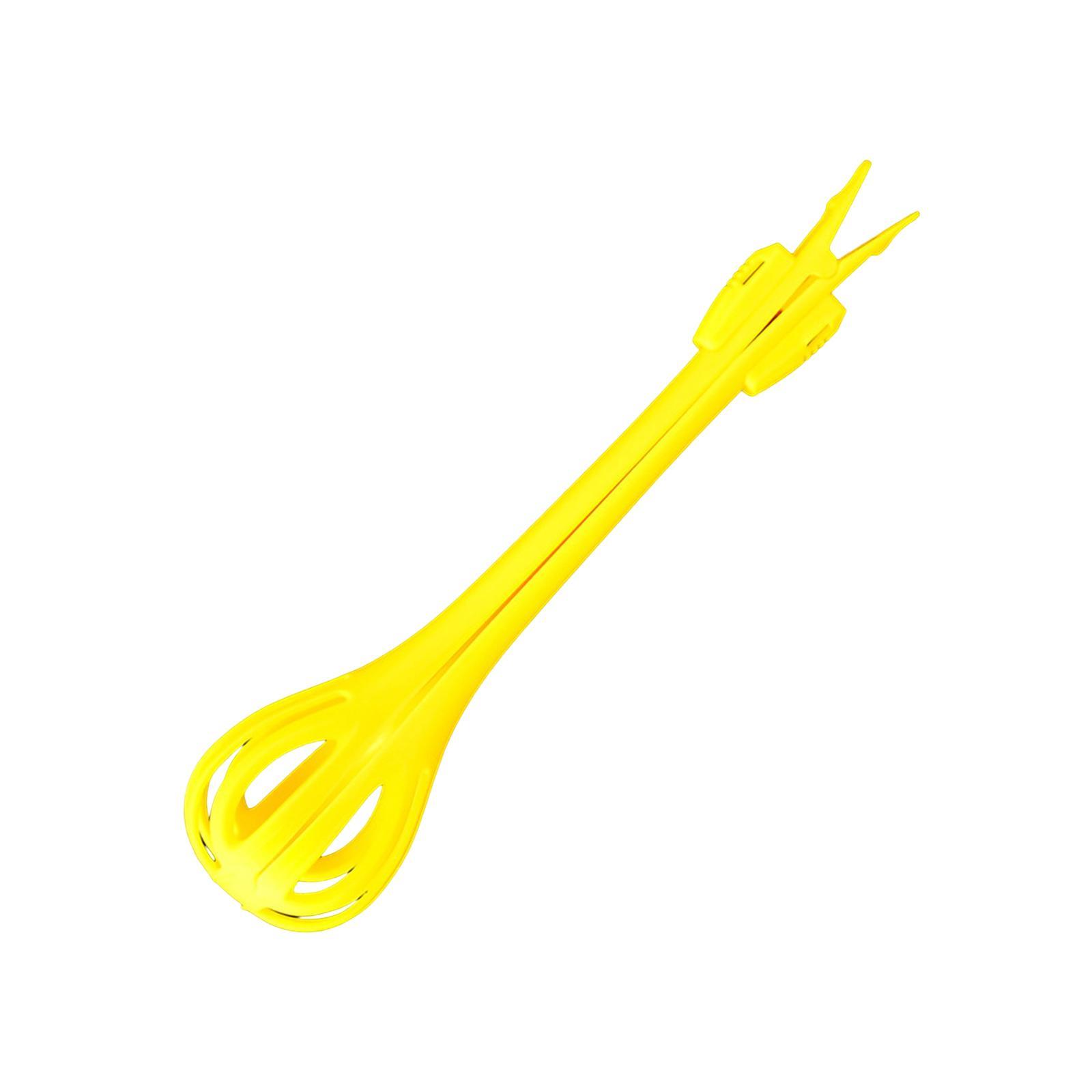 Versatile Egg Beater Whisk with Hanging Holes Noodle Tongs for Stirring Baking Blending