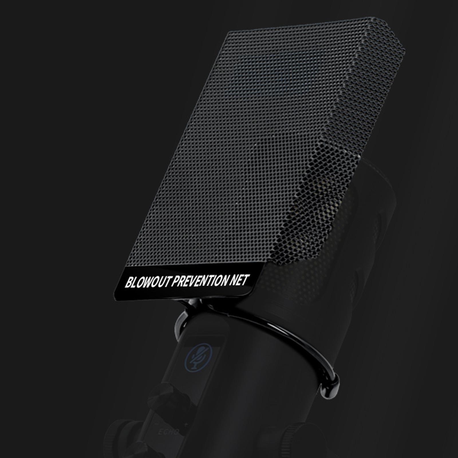 Blowout Preventer Net Microphone Windscreen Cover Lightweight Metal Mesh Stable Structure Microphone Filter for Studio Lives Broadcasting