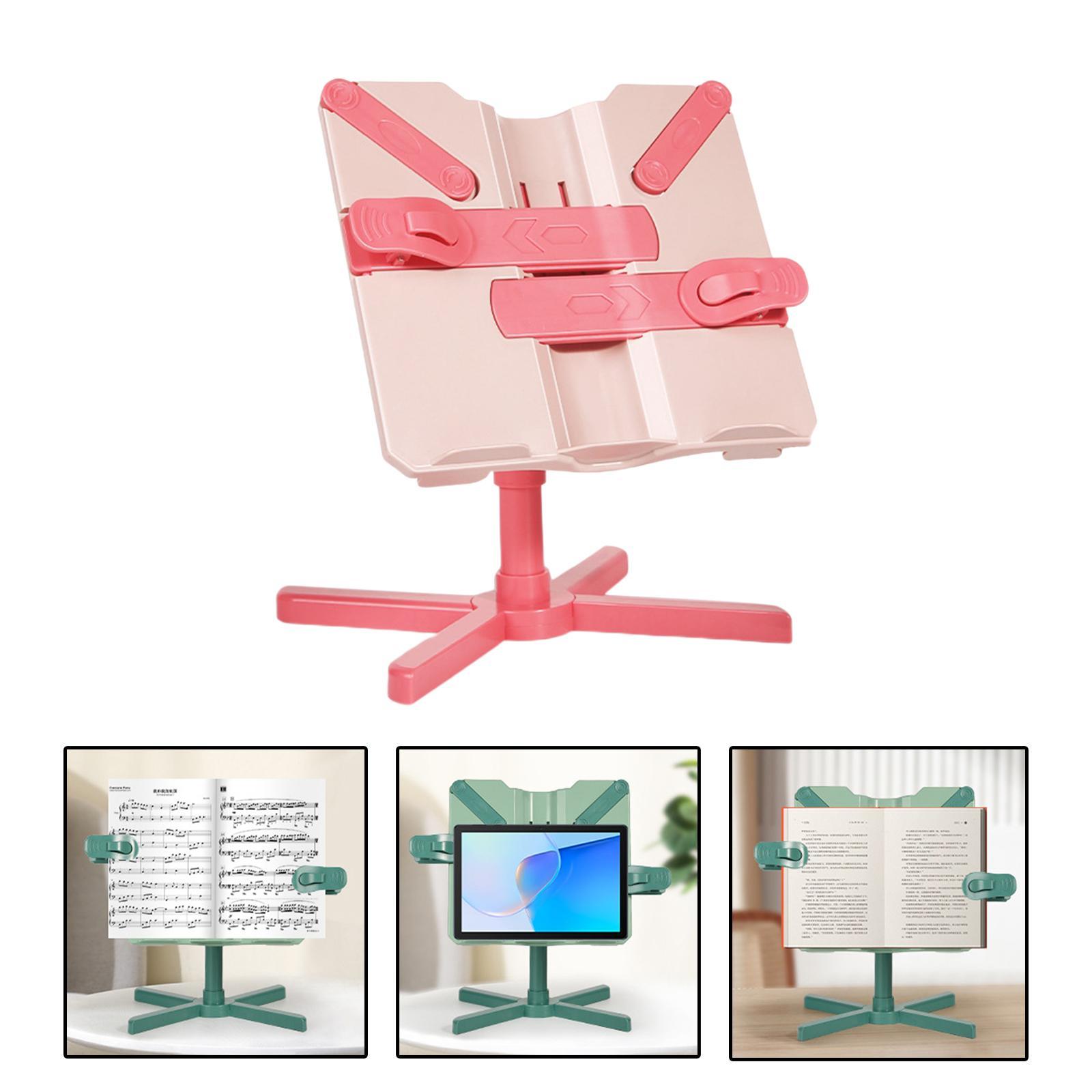 Book Holder Stand Portable Durable Tablet Holder for Kitchen Desktop Bedroom