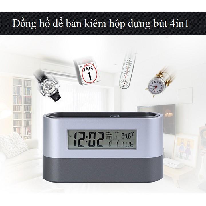 Đồng hồ kiêm hộp đựng bút V3