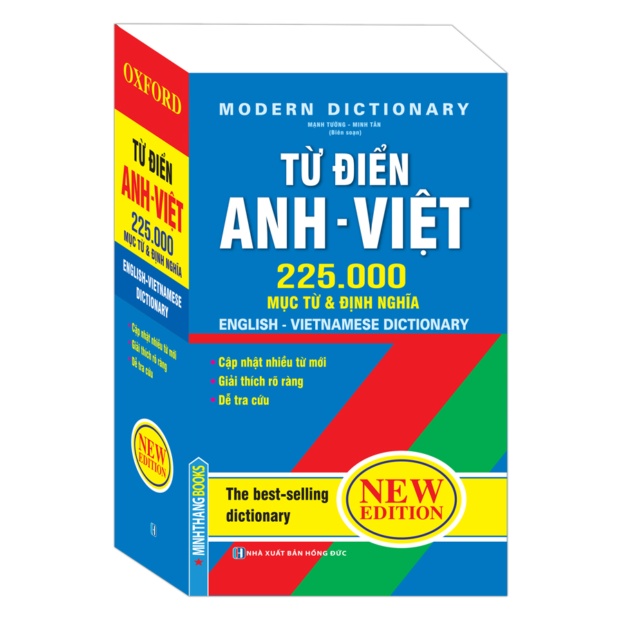 Hình ảnh Từ Điển Anh Việt 225000 Mục Từ Và Định Nghĩa (Bìa Mềm)