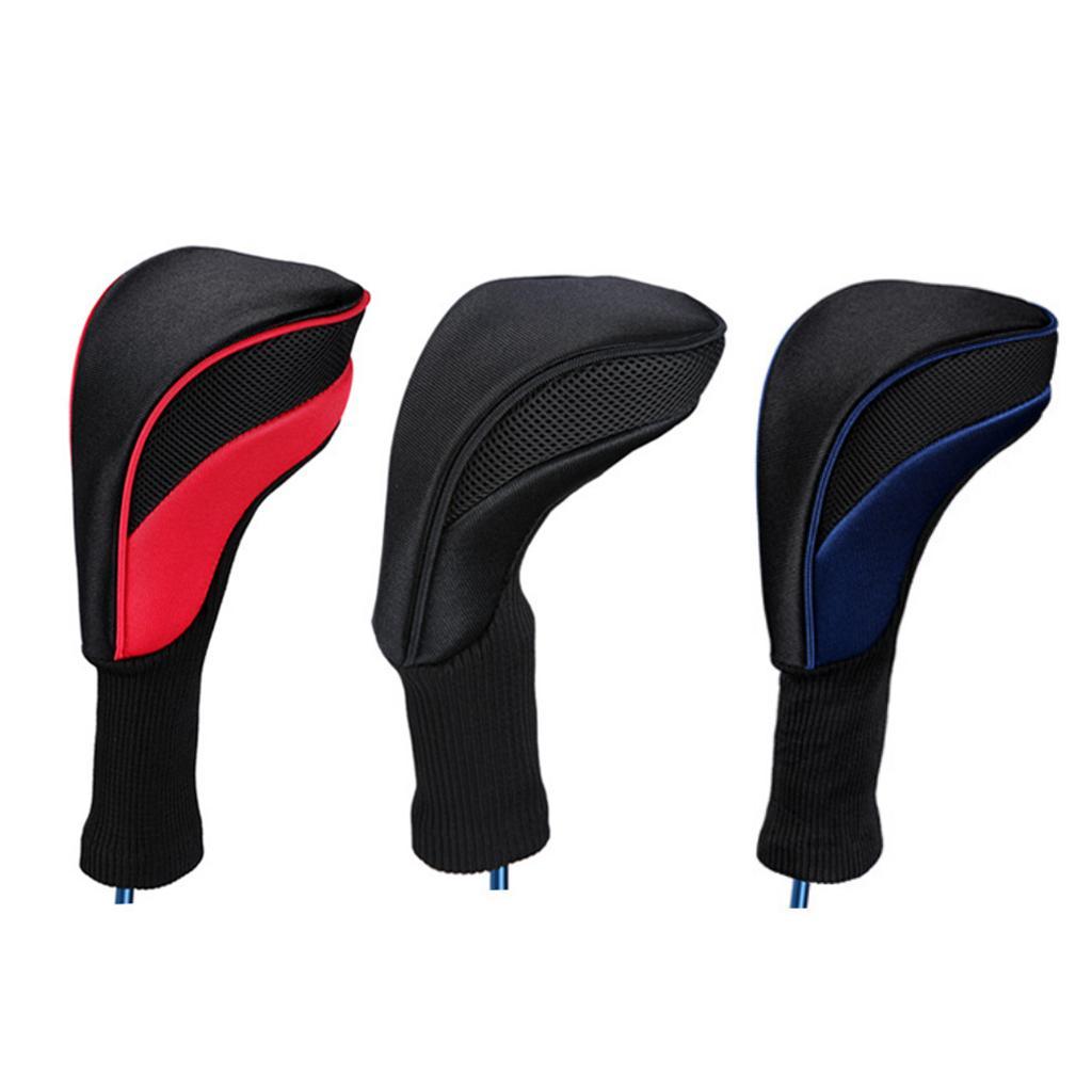 3pcs Golf Club Headcover 460cc Hybrid Driver Wood Head Cover No. 1 3 5