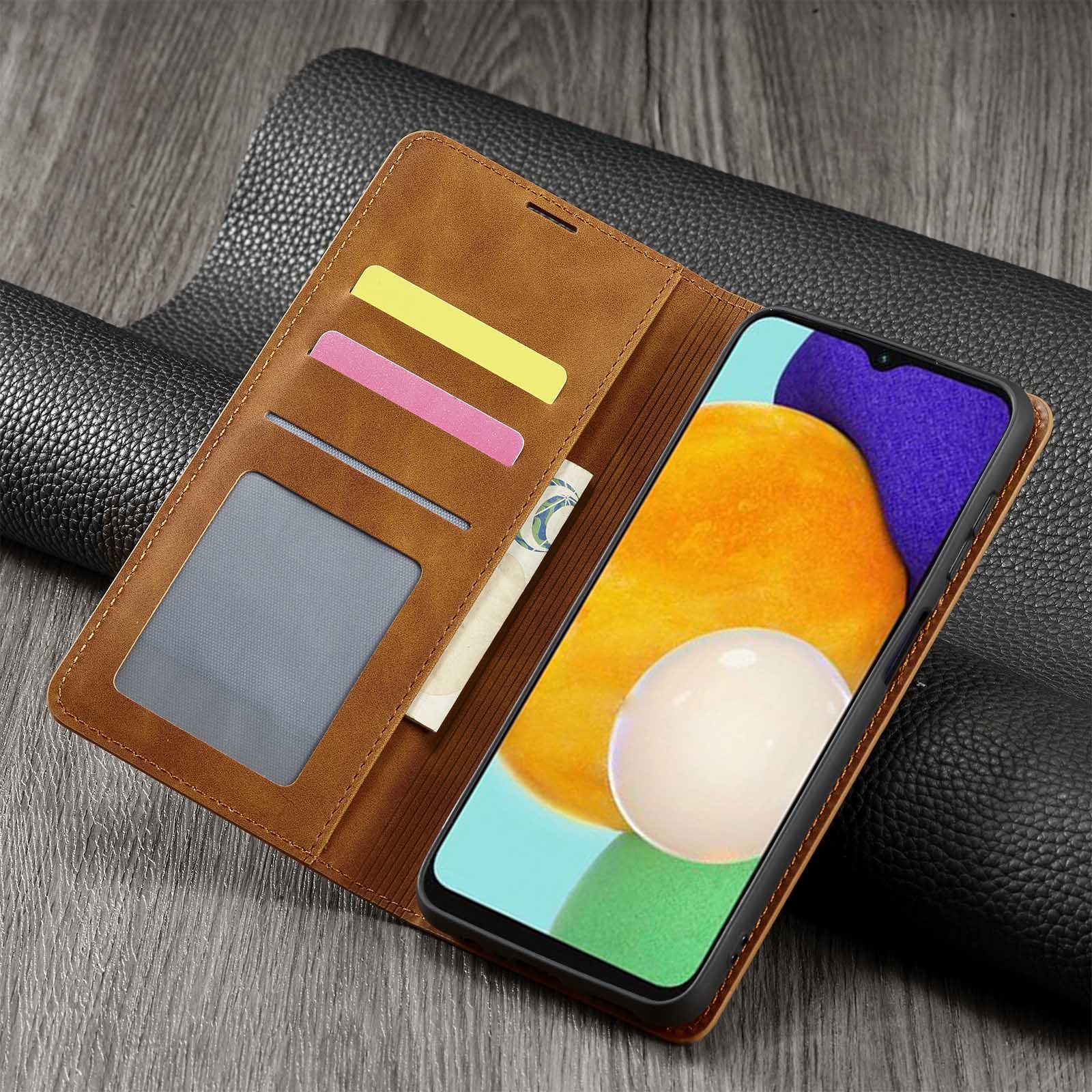 Bao da bò non dạng ví dành cho Samsung Galaxy A54, A34, A14 4G Chính Hãng Forwenw Có ngăn cài thẻ, ví đưungj tiền tiện lợi - hàng chính hãng