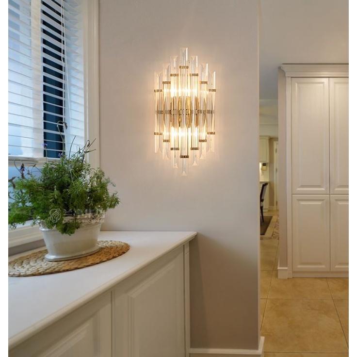 Đèn tường ZOSEN pha lê phong cách Bắc Âu sang trọng trang trí nhà cửa cao cấp - kèm bóng LED chuyên dụng.