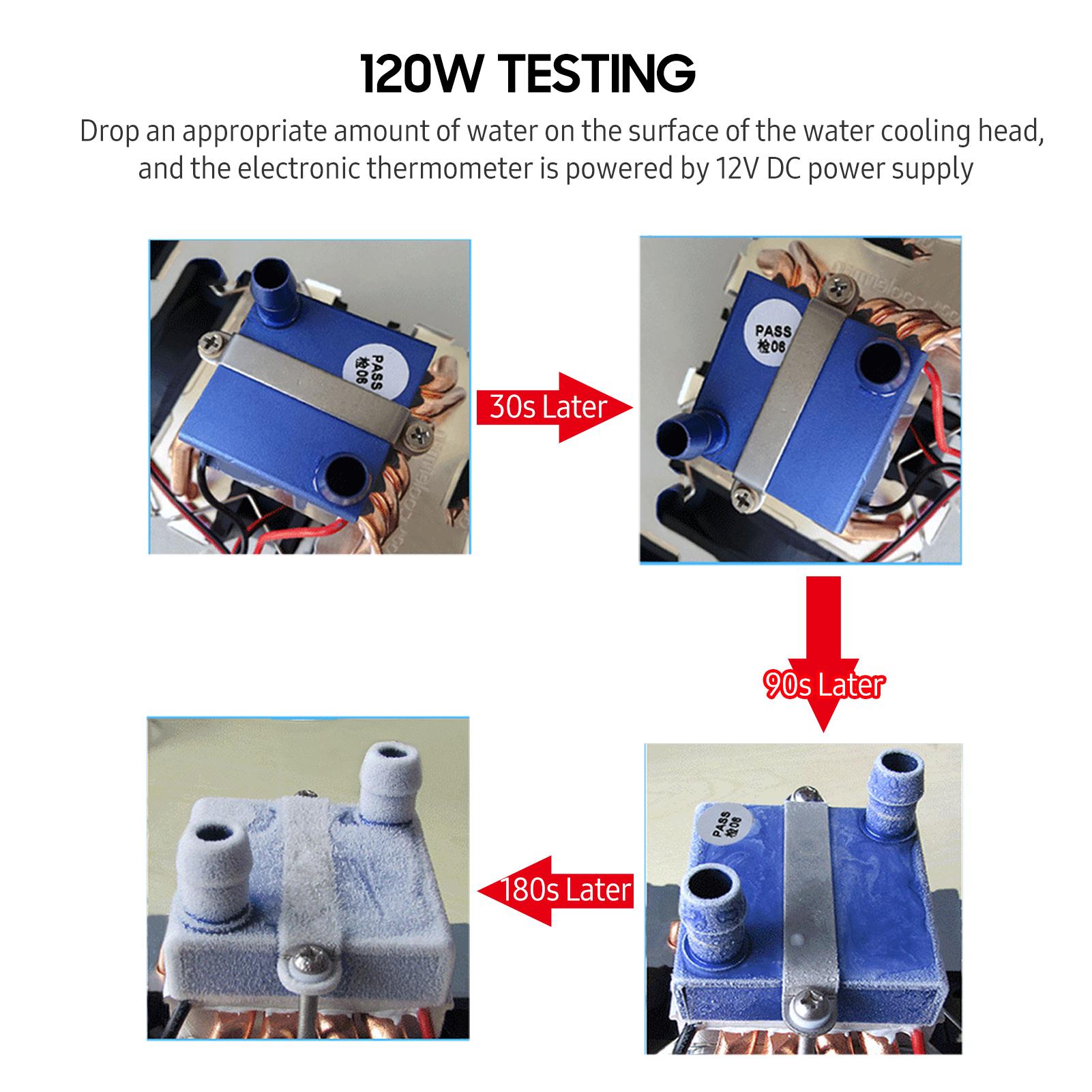 Máy làm lạnh bể cá bán dẫn công suất cao 180W Tủ lạnh 12V Máy nước làm mát Máy làm lạnh nước Máy làm lạnh bể cá với 6 ống đồng tản nhiệt cho bể cá 40 lít