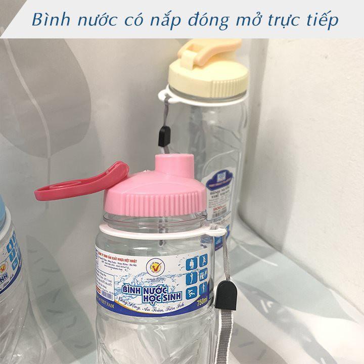 Bình nước học sinh Việt Nhật 550ml,750ml,900ml –Bình nước thể thao có quai dù treo