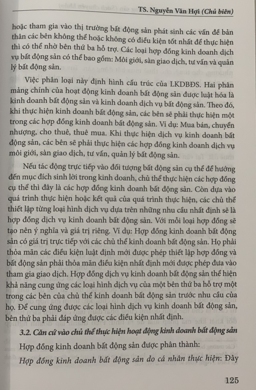 Pháp luật về kinh doanh bất động sản (Sách chuyên khảo)