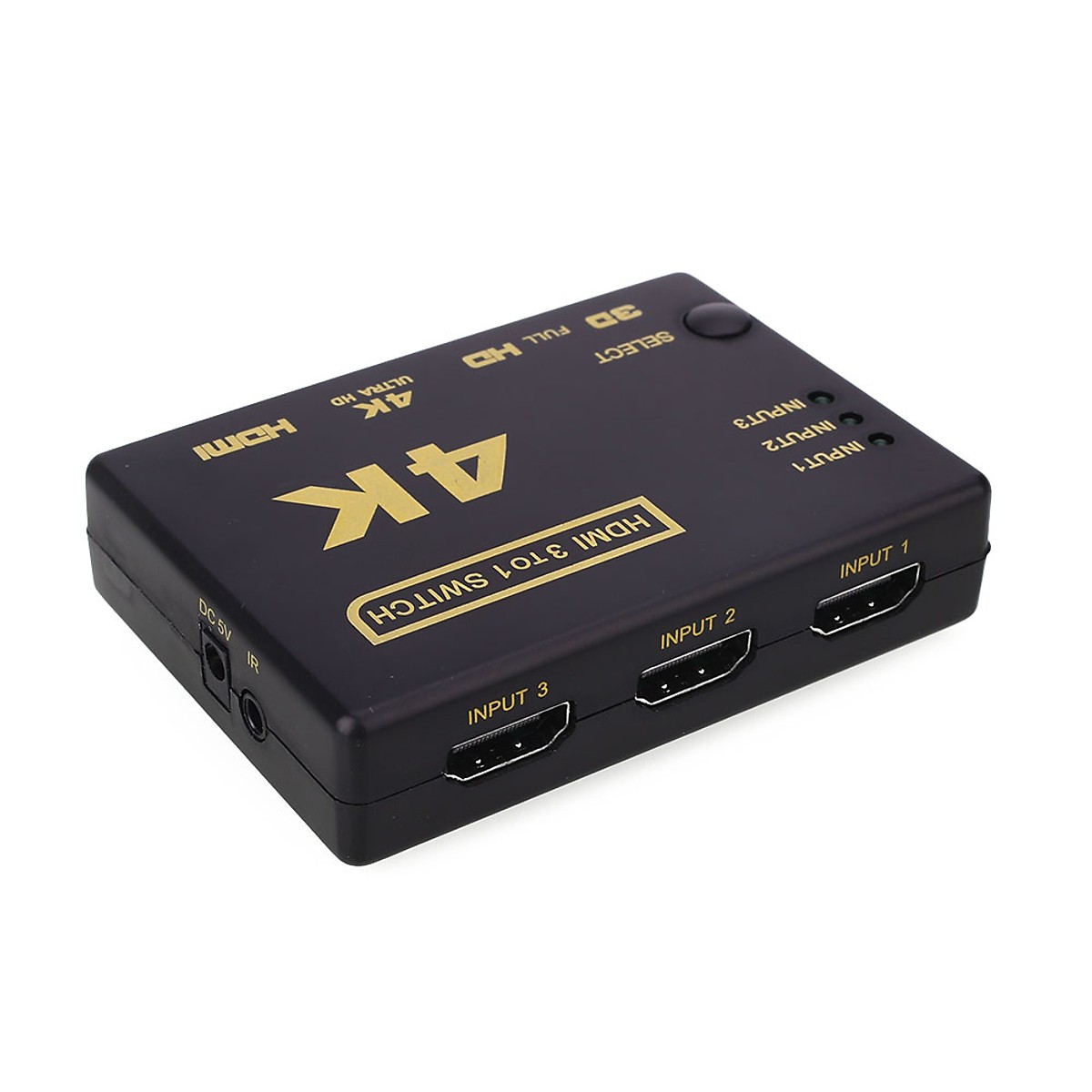 VINETTEAM Bộ Chuyển Đổi HDMI 4K 3 Đầu HDMI Vào Và 1 Đầu HDMI Ra Với Điều Khiển Từ Xa-Hàng Nhập Khẩu