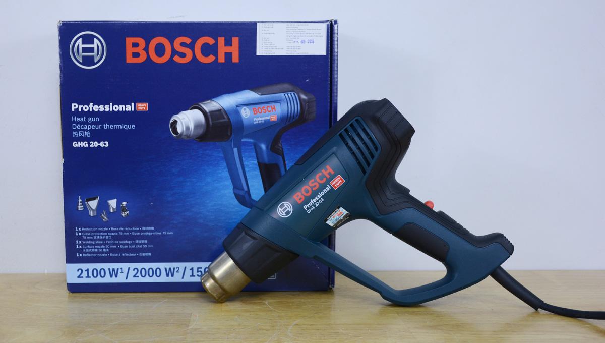 MÁY THỔI HƠI NÓNG 2000W (50 – 630 °C) BOSCH GHG 20-63 - HÀNG CHÍNH HÃNG