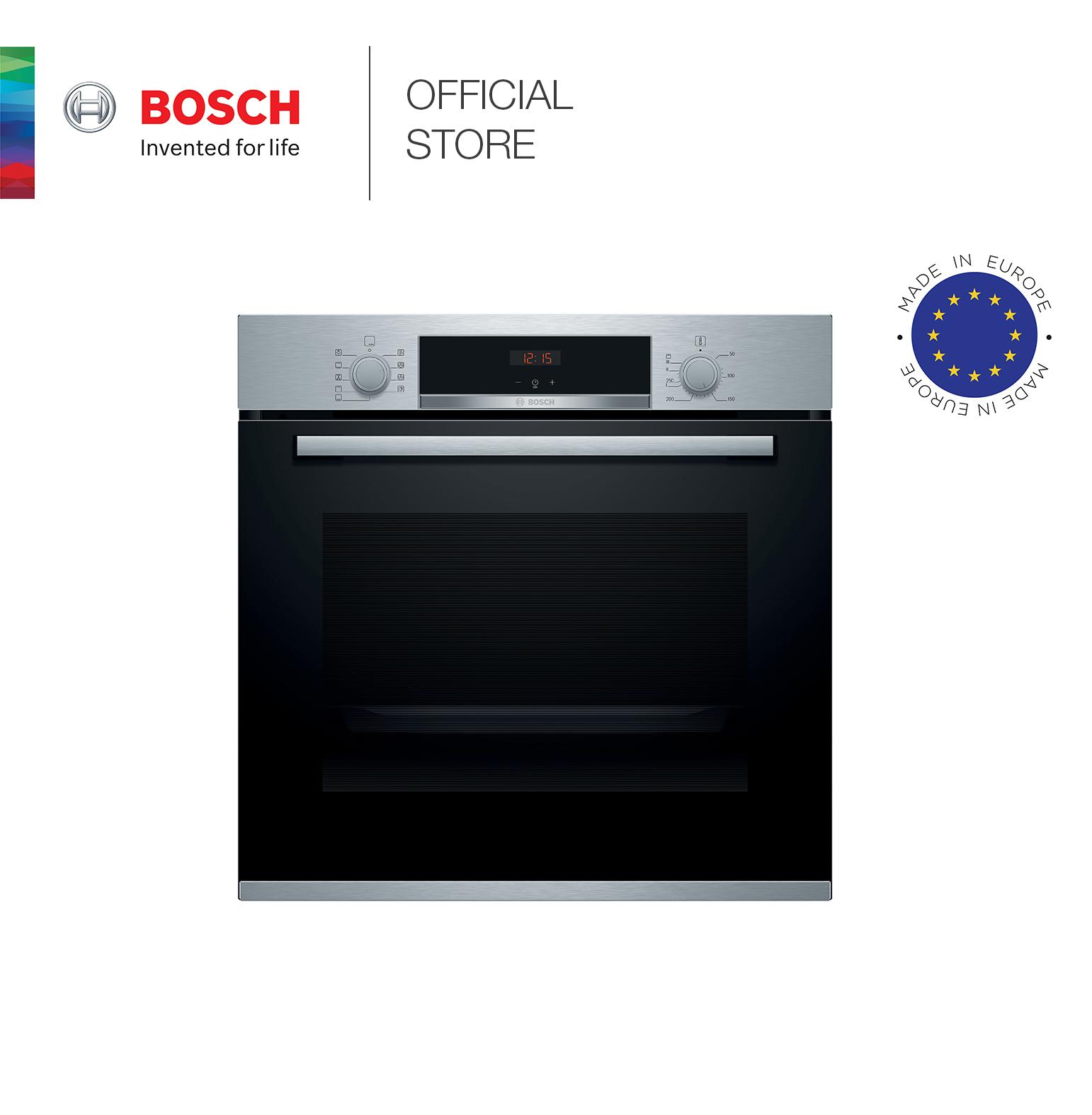 Lò Nướng Âm Tủ Bosch HBA534BS0A Series 4, Dung Tích 71L, Hàng Nhập Khẩu