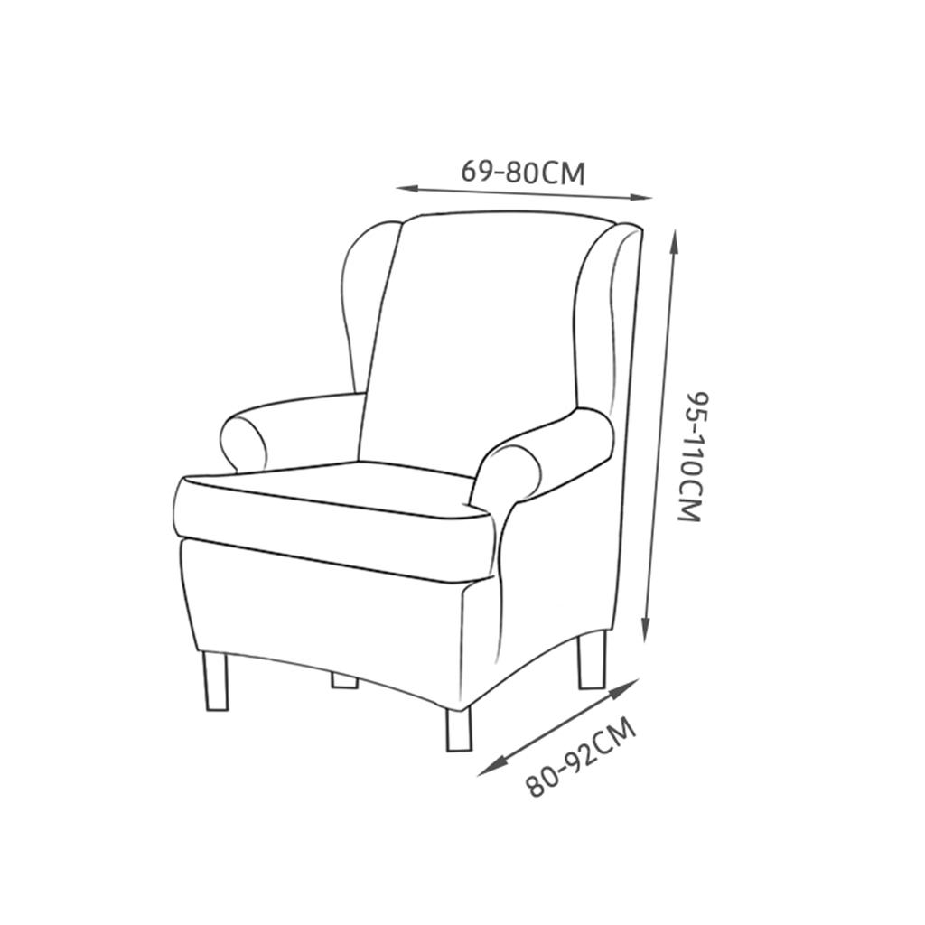 2 Sets Cover Sofa Slipcover Armchair Protector Slipcover For Bedroom Office