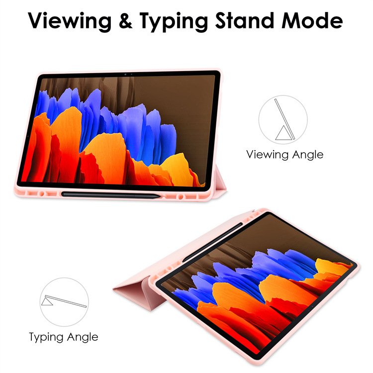 Bao Da Flip Cover Chống Sốc Dành Cho Samsung Galaxy Tab S9 Plus 12,4 inch SM X810/X816 Có Ngăn Đựng Bút Tiện Lợi, hỗ trợ đóng mở màn hình - Hàng Nhập Khẩu