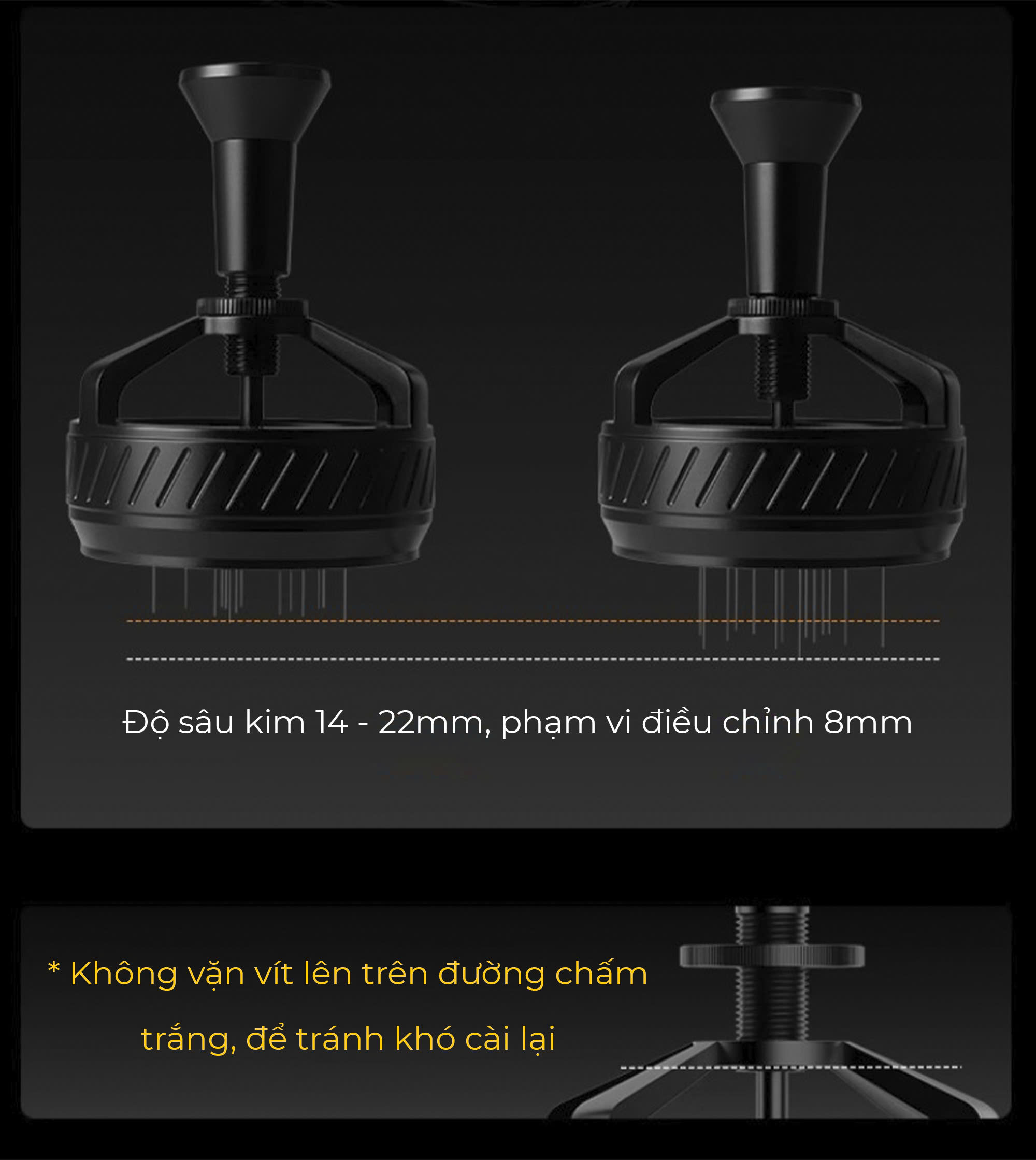 Combo dụng cụ pha espresso Diagonal line Series Feepie