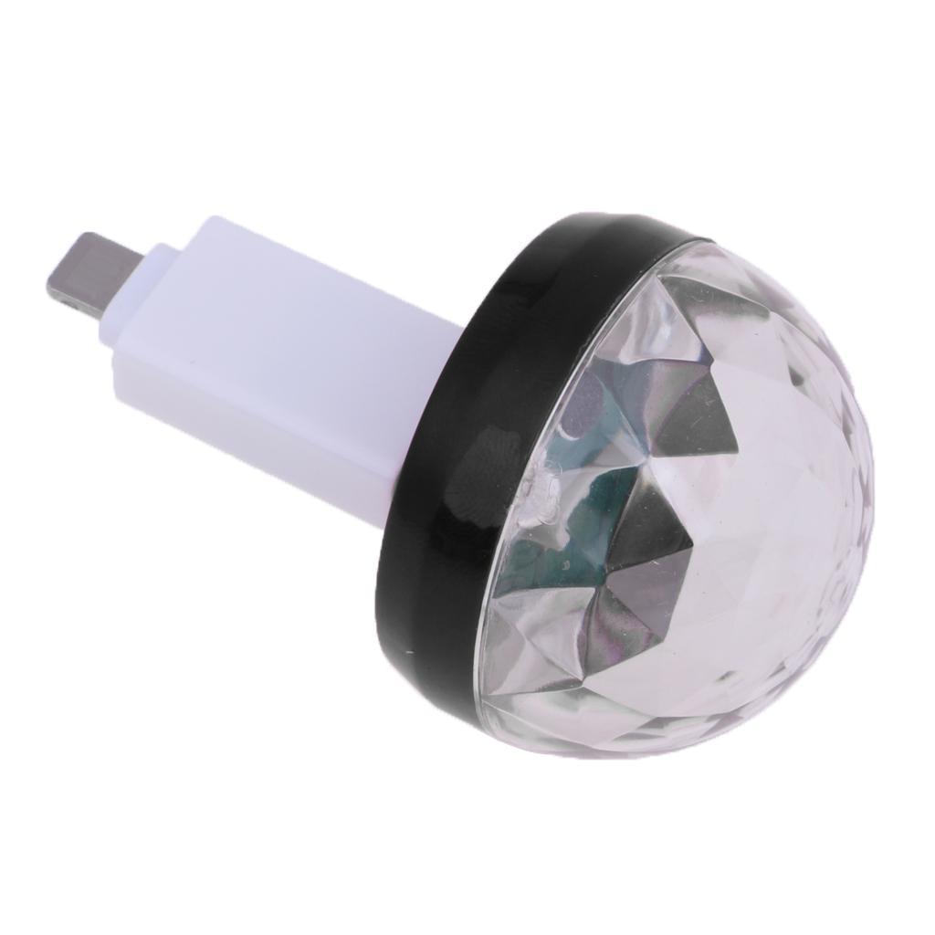2xUSB Mini  for Home Party   DJ Lighting Black