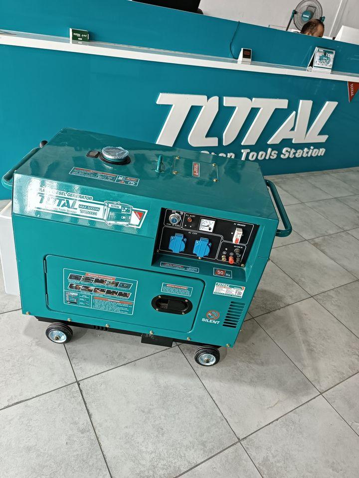 MÁY PHÁT ĐIỆN DẦU 5KW 1 PHA TOTAL TP250001 - CHỒNG ỒN - HÀNG CHÍNH HÃNG