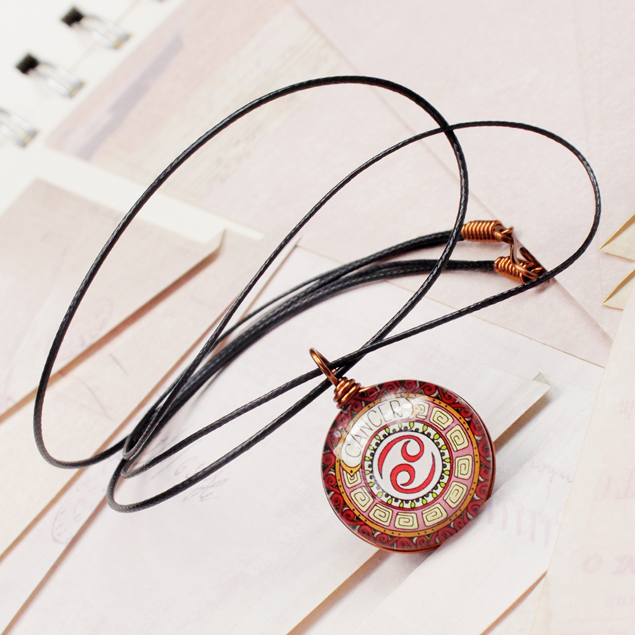 Dây chuyền 12 cung hoàng đạo Zodiac màu sắc tươi sáng 06647-MDC0012