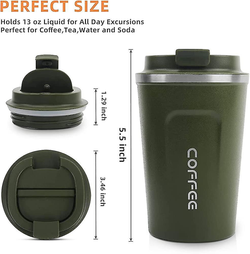 Cốc du lịch 510ml, Cốc cà phê cách nhiệt có nắp chống rò rỉ Cốc cà phê tái sử dụng
