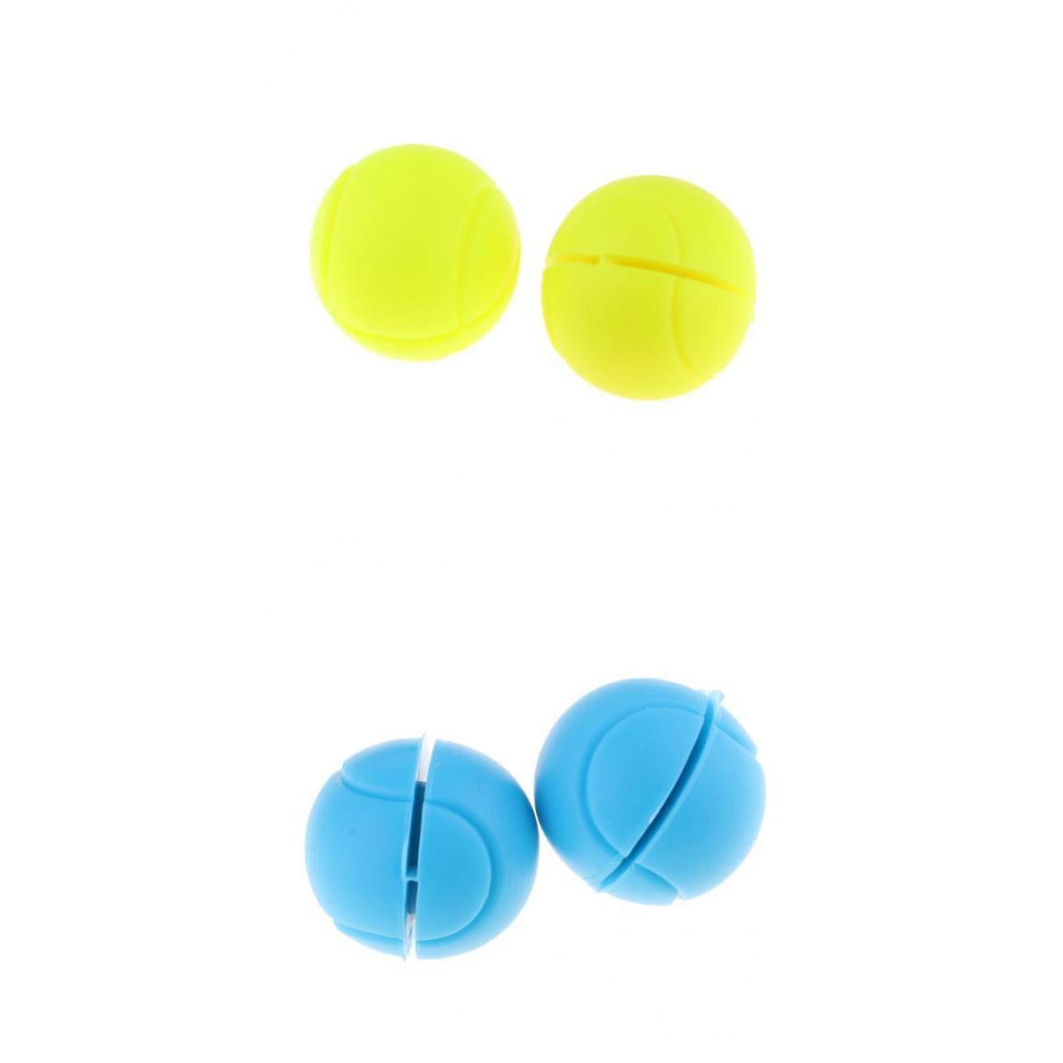 4x Racquet Vibration Dampeners Shock Absorbing Balls for Racket