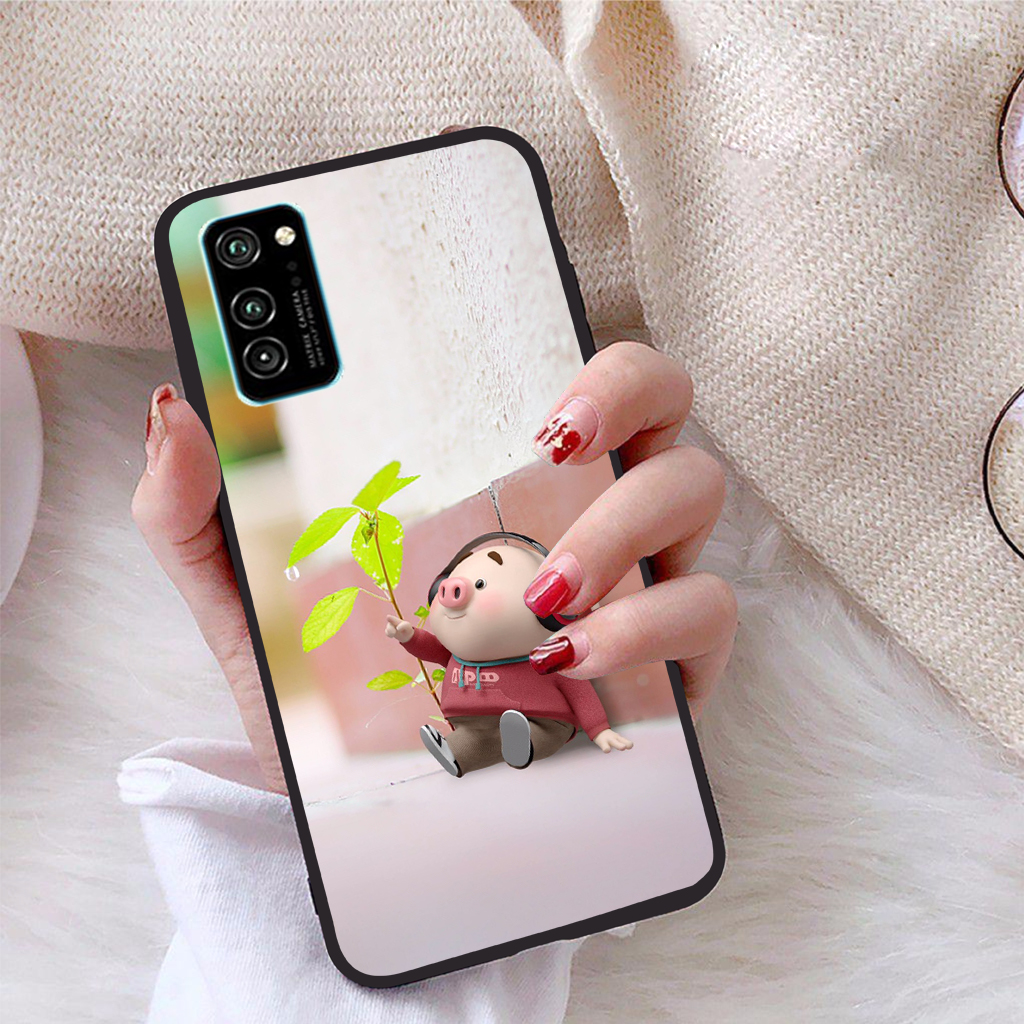 Ốp lưng dành cho Honor V30 viền dẻo TPU Bộ Sưu Tập Lợn Tết - Hàng chính hãng