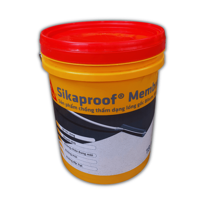 Sikaproof Membrane - Thùng 6kg - Sơn chống thấm gốc Bitum