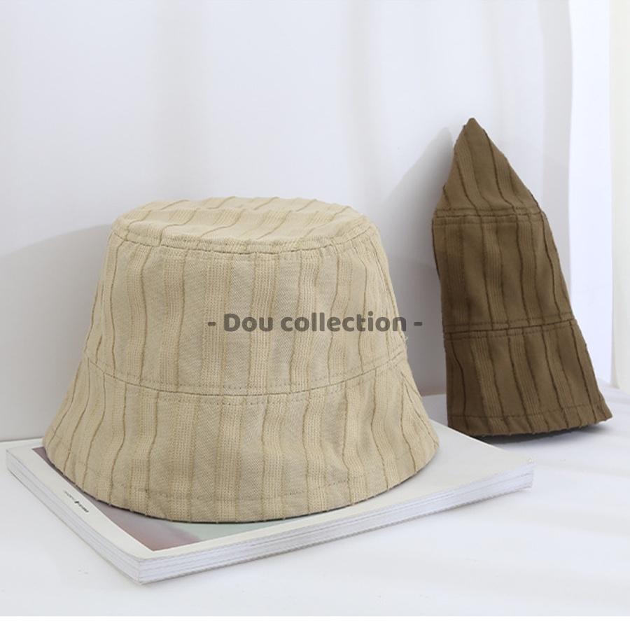 Mũ Bucket (Mũ Xô) Retro Unisex Trơn Phong Cách Nhật Bản - Chất Liệu Cotton - Mã NV036