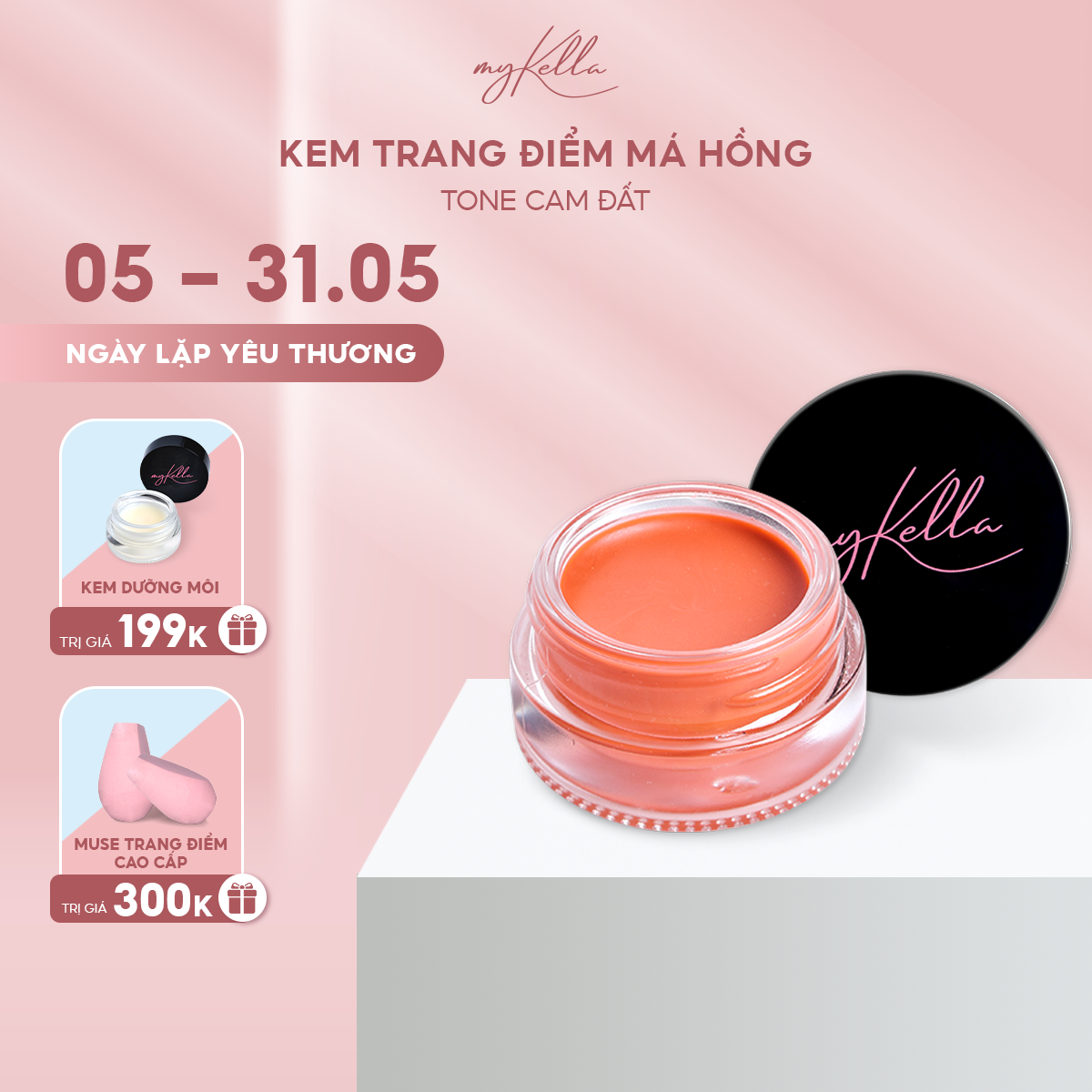 Kem Trang Điểm Má Hồng – Peach (tone cam đất) (8.5g)