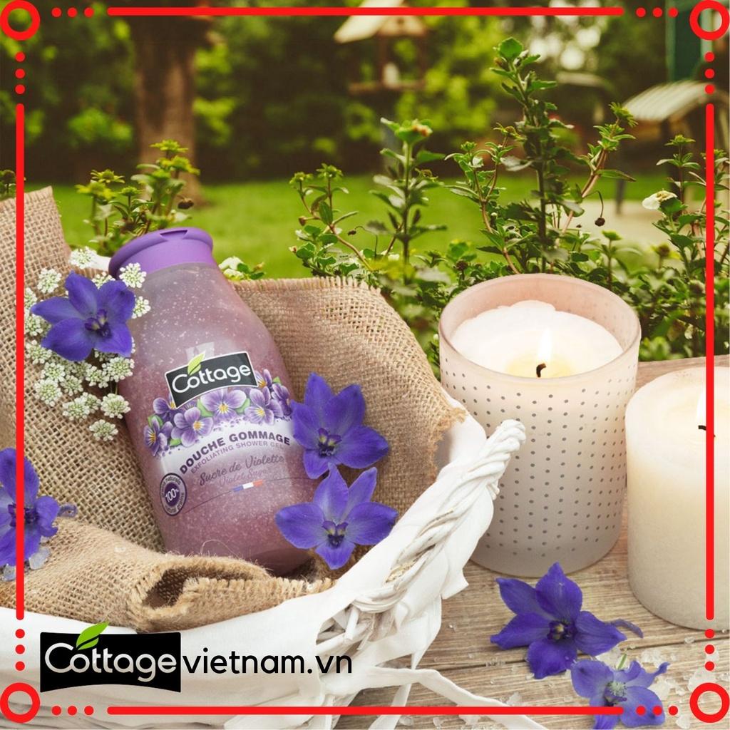 Sữa tắm tẩy tế bào chết Cottage, dung tích 270ml, hương Violet