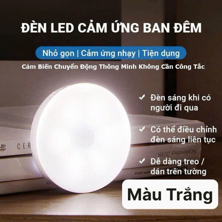 Đèn LED cảm biến chuyển động cảm biến thông minh, ánh sáng bảo vệ mắt, sạc pin USB đời mới, dán tường, tủ quần áo, cầu thang, phòng ngủ… Cảm Ứng không dây